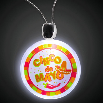 LED Cinco De Mayo Pendant Necklace