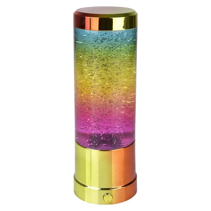 Color-Changing Rainbow Glitter Tube Lamp