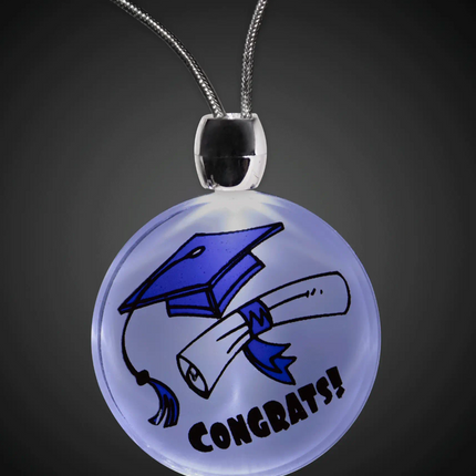 LED Graduation Pendant Necklace
