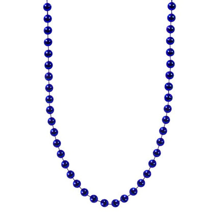Dark Blue 7mm Beaded 33 Inch Necklaces