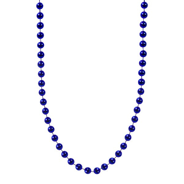 Dark Blue 7mm Beaded 33 Inch Necklaces