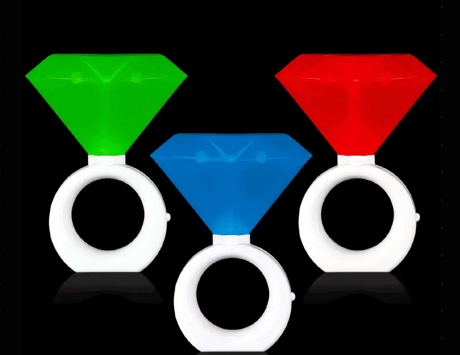 8" LED Diamond Ring Lights - Pack of 3