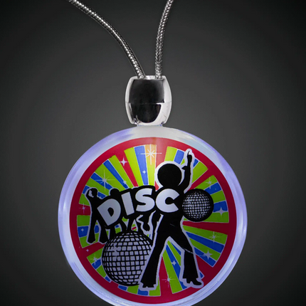 LED Disco Party Pendant Necklace