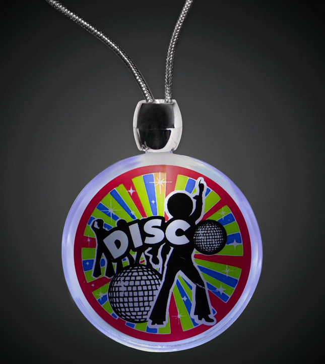 LED Disco Party Pendant Necklace