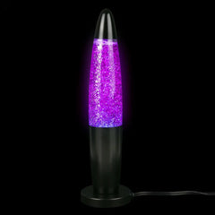 12.5" Mini Purple Sparkle Lamp