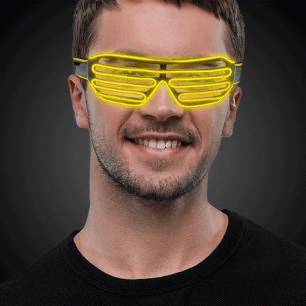 EL Slotted Shades - Pack of 6 Assorted Colors