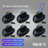 EL WIRE Light Up Iridescent Space Black Cowboy Hat - Pack of 12 Hats