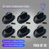 EL WIRE Light Up Iridescent Space Black Cowboy Hat - Pack of 36 Hats