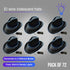 EL WIRE Light Up Iridescent Space Black Cowboy Hat - Pack of 72 Hats