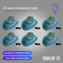 EL WIRE Light Up Iridescent Space White Cowboy Hat - Pack of 72 Hats