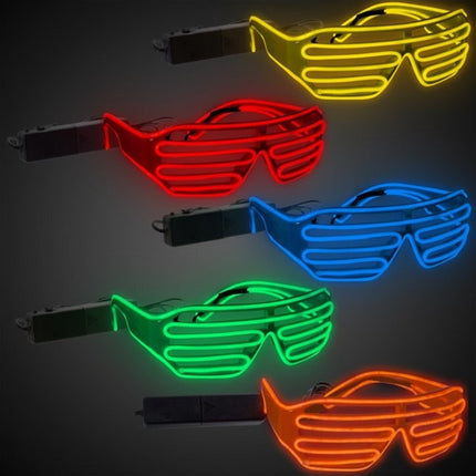 EL Wire Slotted Shades - Pack of 6 Assorted