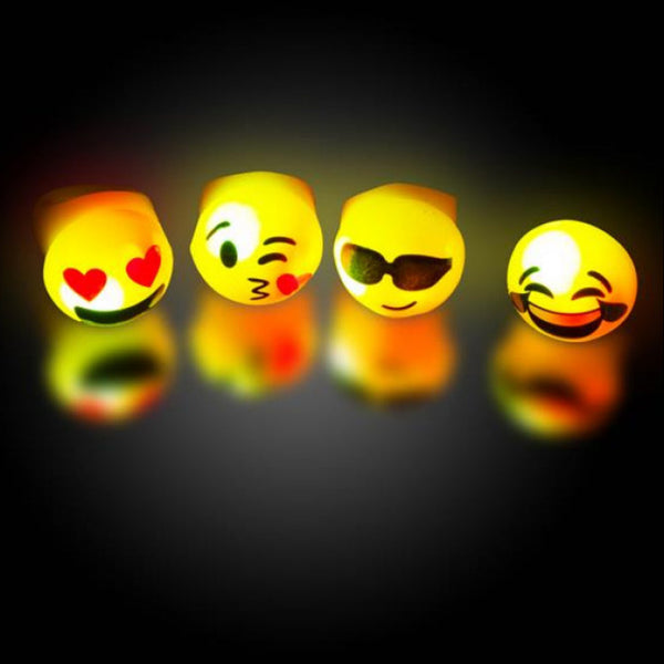 Emojicon LED Jelly Rings - Assorted