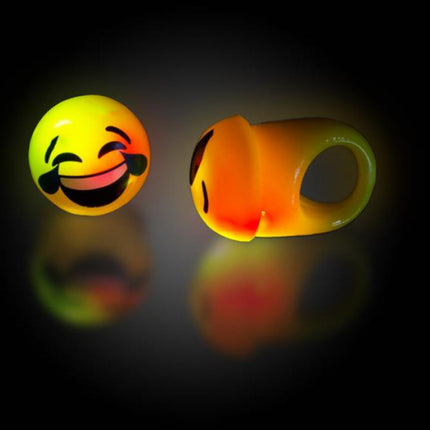 Emojicon LED Light Up Jelly Rings - Assorted
