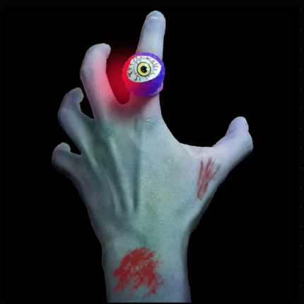 LED Flashing Eyeball Ring - Blue