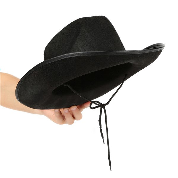 Felt Studded Cowboy Hat - Black
