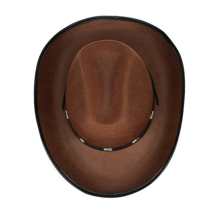 Felt Studded Cowboy Hat - Brown