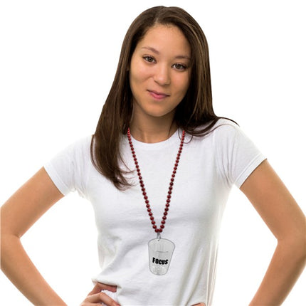 Focus Shot Glass Bead Necklace