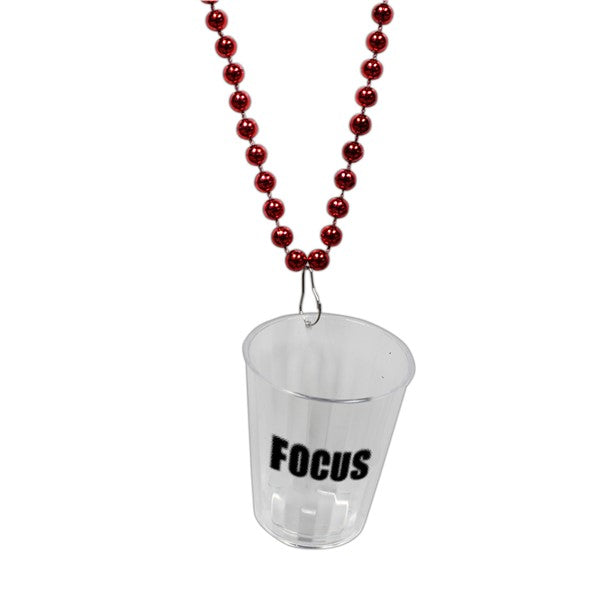 Focus Shot Glass Beaded Necklace
