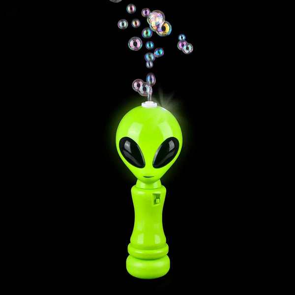 8 Alien Light-Up Bubble Wand