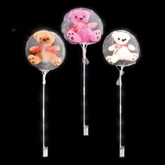 Light-Up Balloon Plush Bear Wand