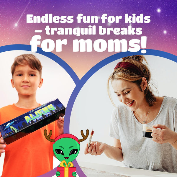 Glow In The Dark Alien Figurines - 48 Per Pack