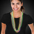 Glow Mardi Gras Beaded Necklaces - Pack of 6