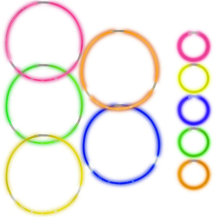 Glow Necklace & Bracelet Kit - Assorted Pack of 21