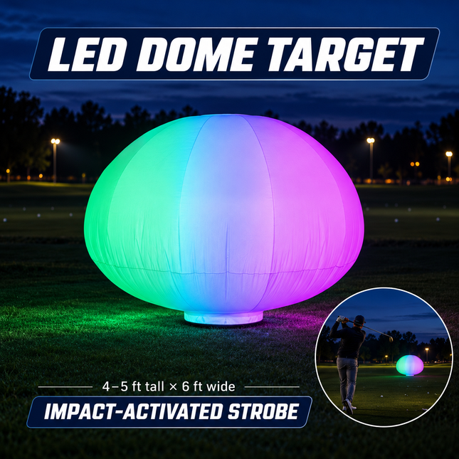 Glowing LED Dome Target at dusk