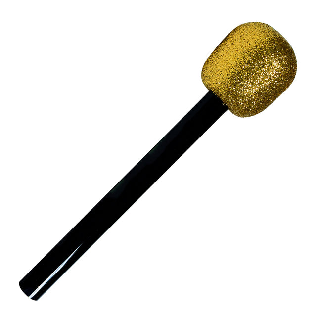 Gold Glitter Microphones