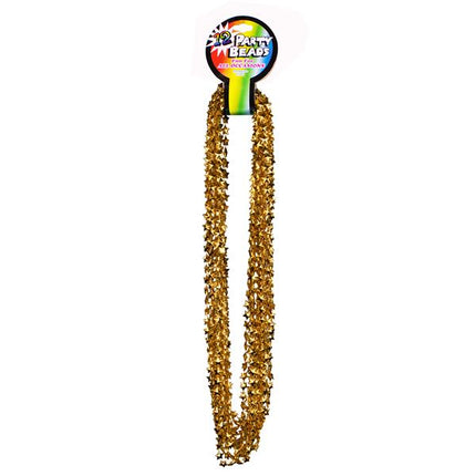 Gold Bead Star 33 Inch Necklaces - Pack of 12