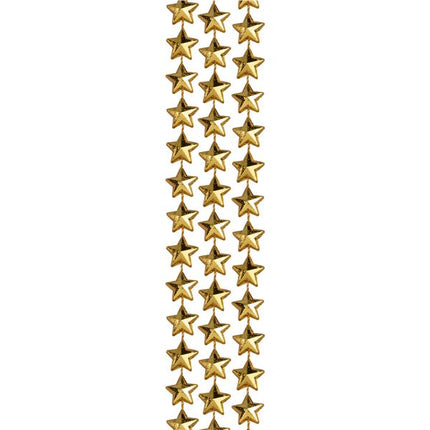 Gold Beaded Star 33 Inch Necklaces