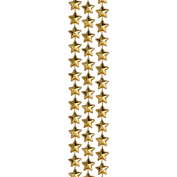Gold Beaded Star 33 Inch Necklaces