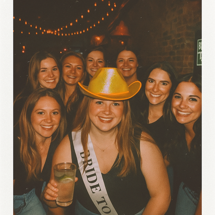 EL WIRE Light Up Iridescent Space Gold Cowboy Hat