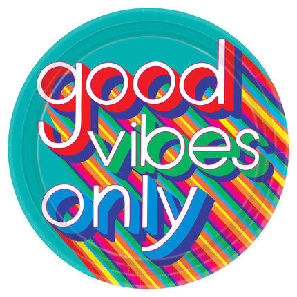 Good Vibes Party Plates