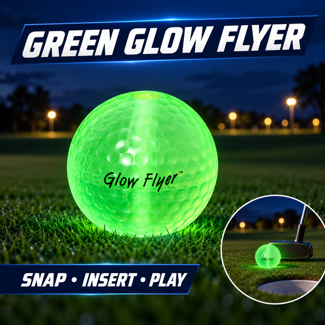 Green glow flyer night golf