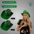 LED Flashing Green EL Wire Sequin Cowboy Party Hat - Pack of 2 Hats