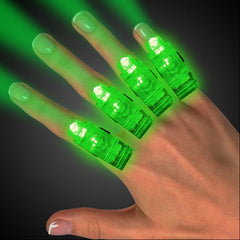 Green LED Finger Light Rings
