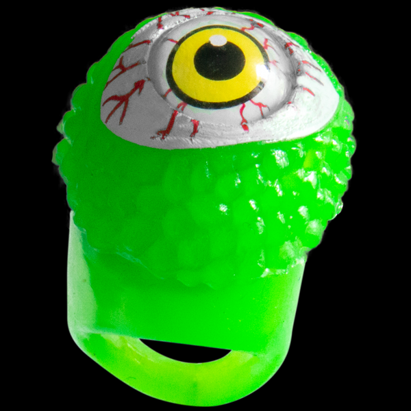 Green LED Flashing Eyeball Ring