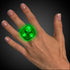 Green LED Light Up Flashing Diamond Ring