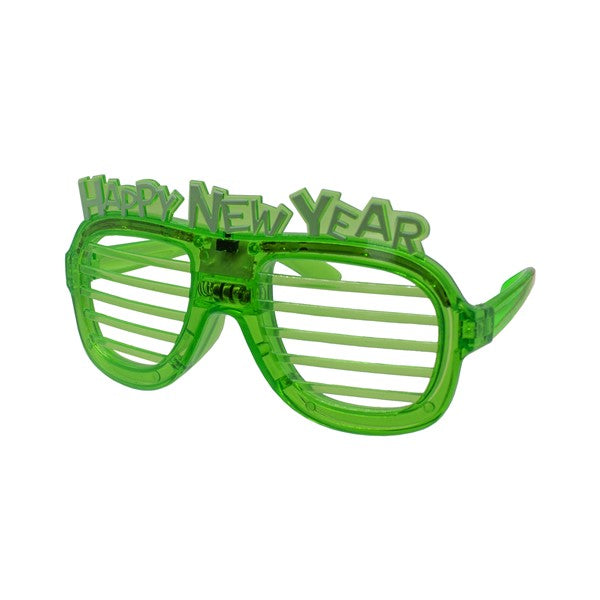 New Year Green LED Slotted Shades