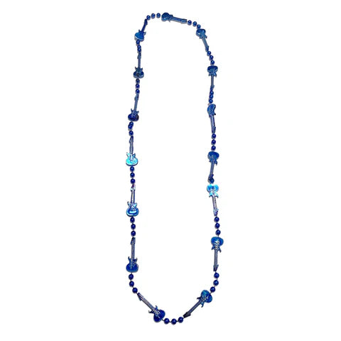 Guitar Bead 36 Inch Necklace - 6 Assorted Colors