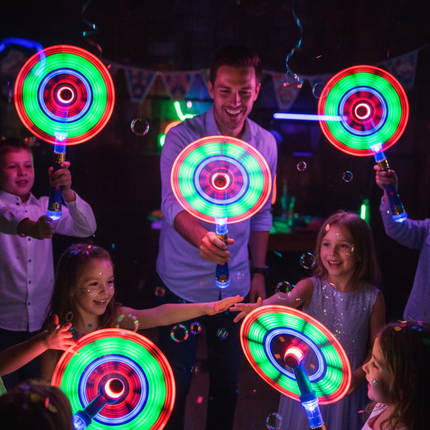 Kids playing with spinning wand