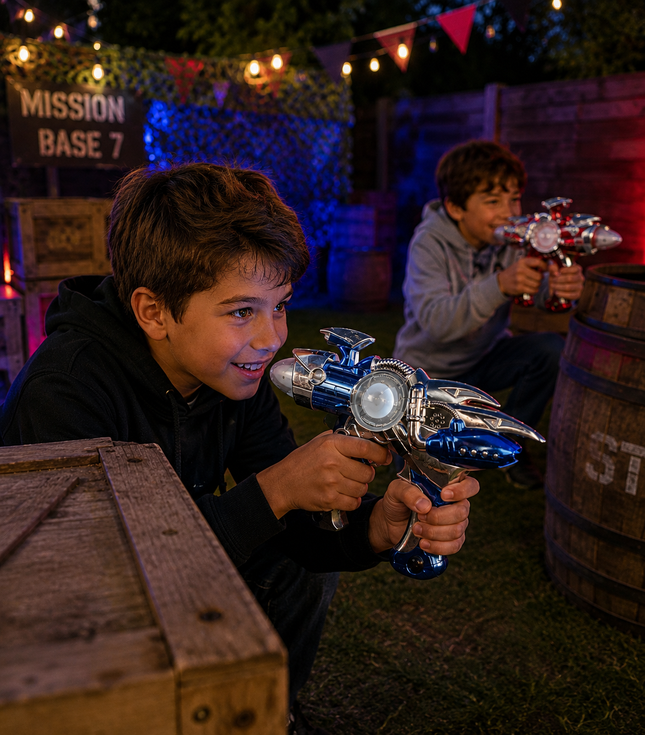 LED Space Flash Blaster Toy Gun