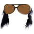 King Gold Sunglasses With Sideburns