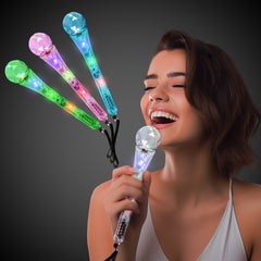 LED Assorted Clear Microphones 