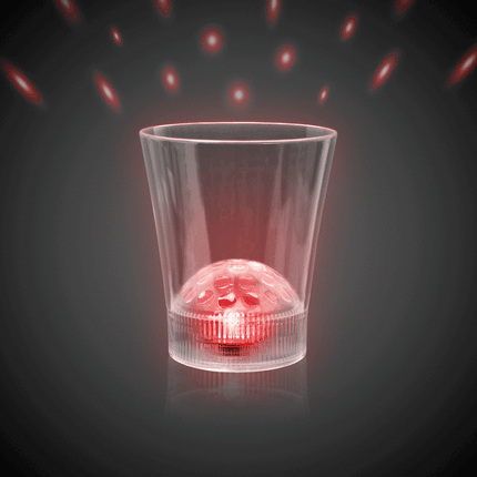 LED Disco Ball Rocks Glass - 8 oz