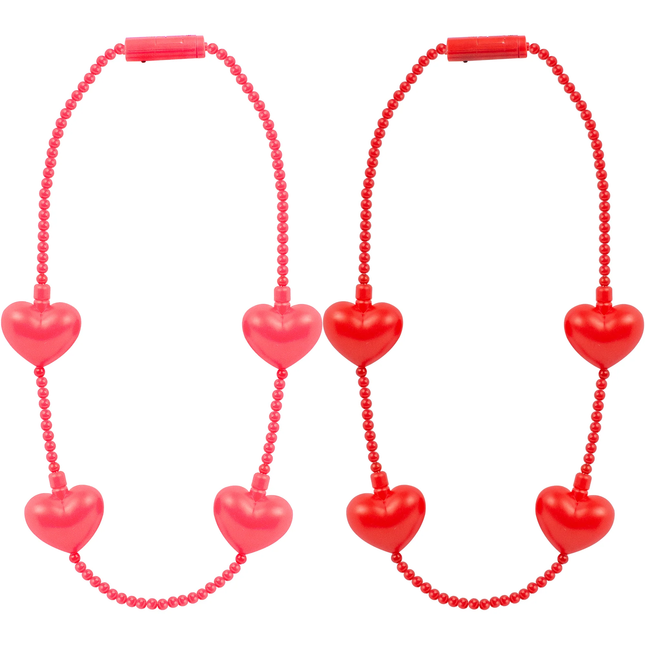 LED red heart necklace