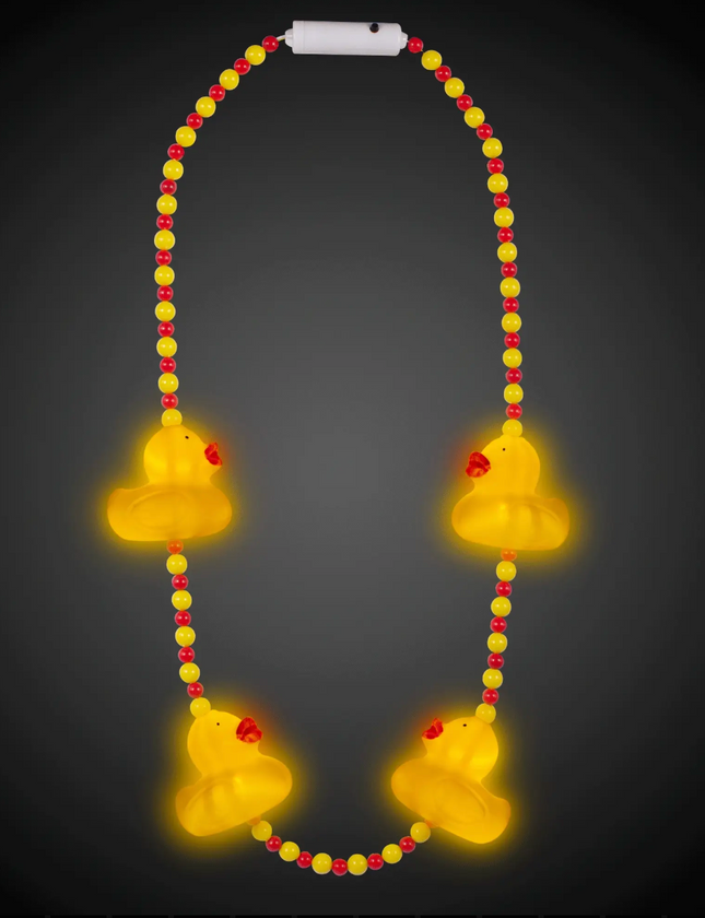 LED Yellow Ducks Bead Necklace