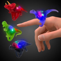 LED Light Up Dinosaur Rings - Assorted