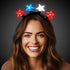 LED Light Up Patriotic Stars Headband